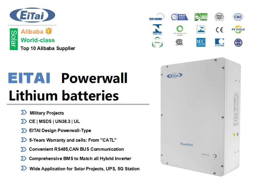 Eitai Growatt Bms Match 6kwh Mppt 48v 51.2v Solar Lifepo4 Storage Li