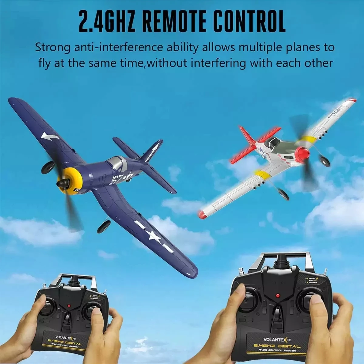 Rc Airplane Remote Control Plane Toys Ready To Fly With Gyro Radio