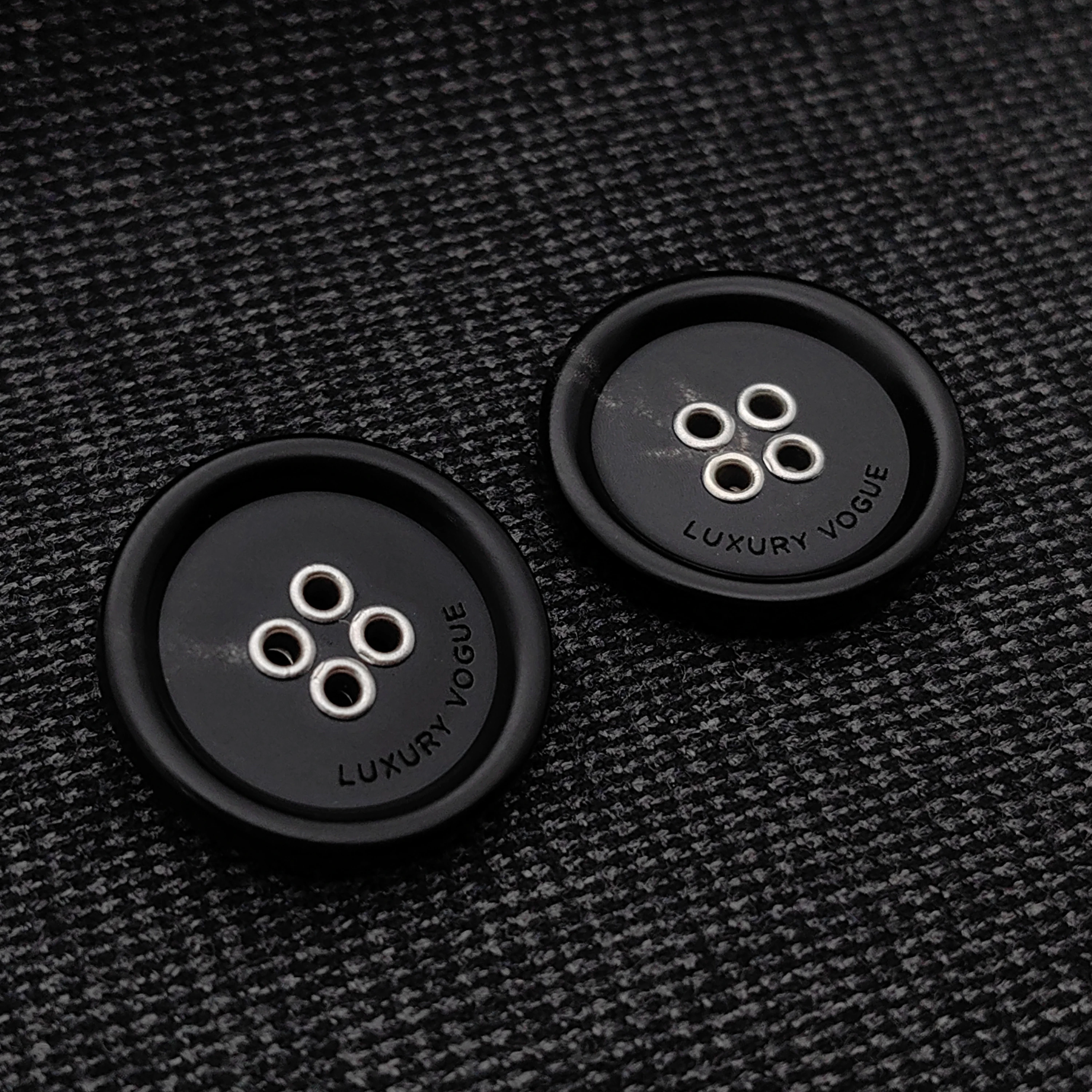SANKO Custom Engraved Logo Brand 2 Holes 4 Holes clear Plastic Pearl Effect Resin Buttons for Shirt
