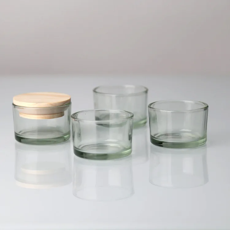 Wholesale D52mm * H33mm Mini Candlesticks Empty Glass Candle Jars