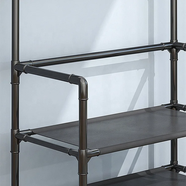 Shoe Racks 5 Tier Layer Modern Living Furniture Holder Shelf Metal Clothes Stands Storage Organizer Shoe Rack for Store Home