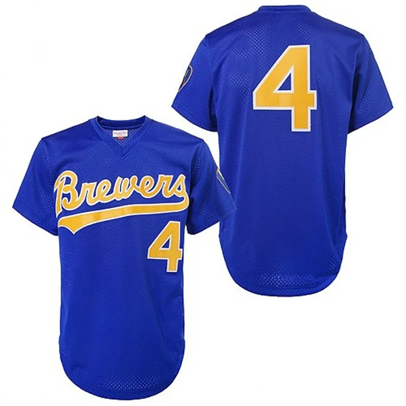 Wholesale Paul Molitor robin yount Jersey Men's #4 Milwaukee Brewers  baseball jersey S-5XL From m.