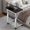 Simple bedside table white frame 60*40 black relief
