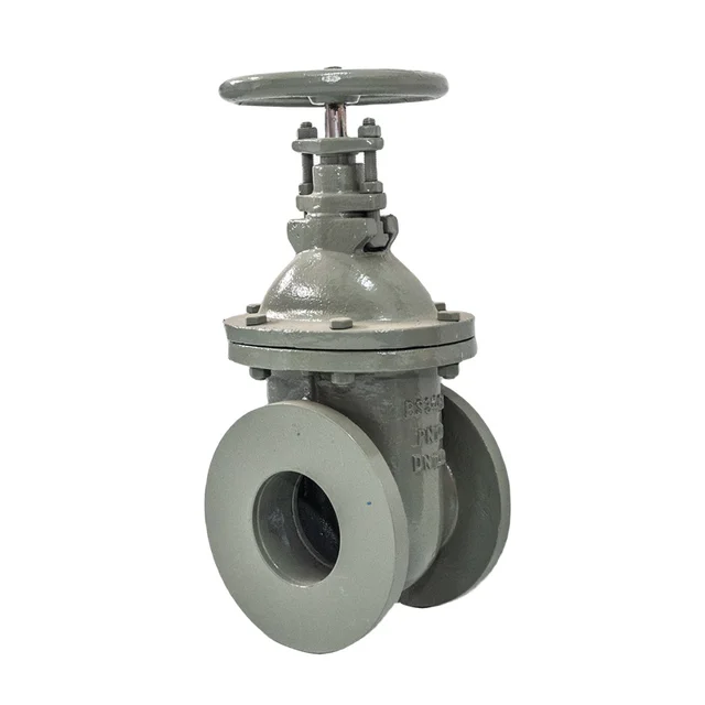 manufacture supply BS3464 cast iron non rising stem types metal seat 100mm gate valve