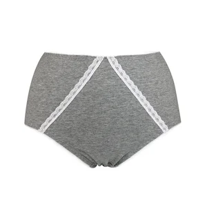 Strength Merchant Direct Sales Lace Plus Size High Waist Triangle Underwear Women's Breathable Cotton Underwear