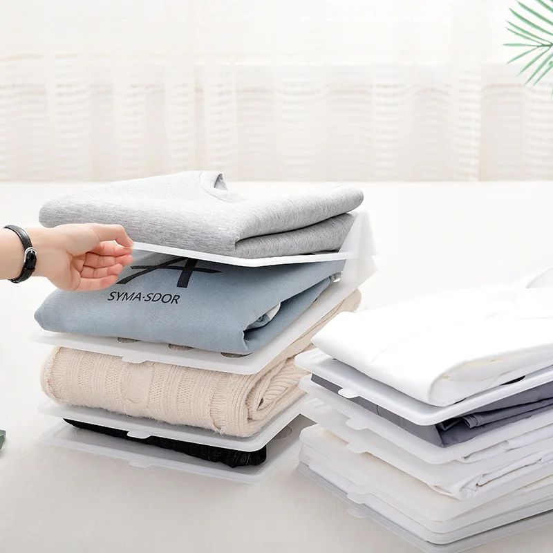 Wholesale Creative Household Space Saving Machine Shirt Organizer Clothes Folding Board