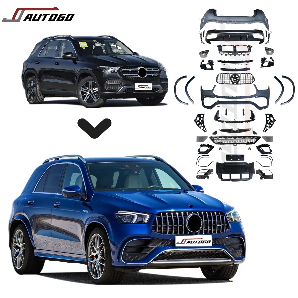 Bodykit for Mercedes Benz W167 GLE 2020-2024 Upgrade to AMG GLE63