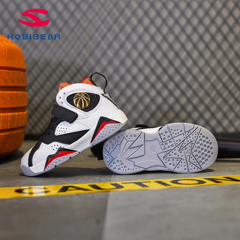 
 Hobibear 2021 дизайнерская Брендовая детская спортивная обувь для мальчиков прочная детская обувь для мальчиков уличные баскетбольные школьные спортивные кроссовки  