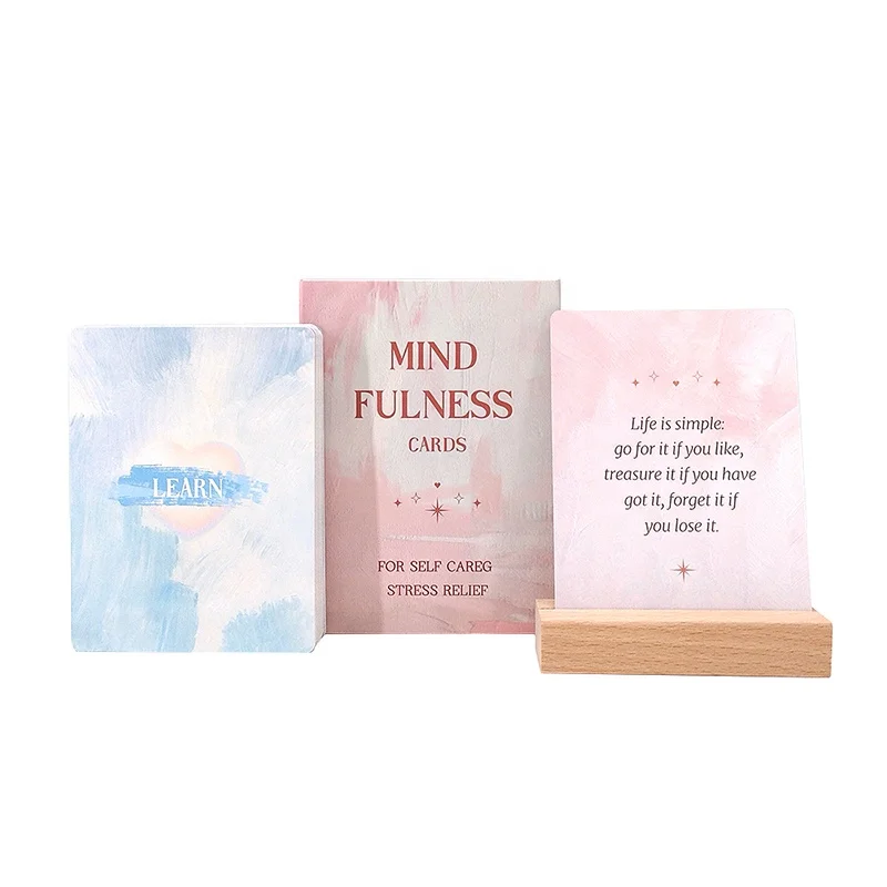 Hicreate Self-Care Gift Box Kid Printed Encouragement Affirmation Cards Paper Deck to Help Yourself