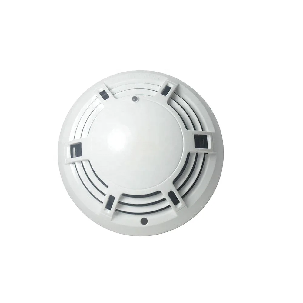 Addressable Smoke and Heat Detector Certificated 2 in 1 Smoke&heat Sensor Fire Alarm System Wired Smoke Detector