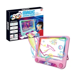 EPT BO  3D Kids Drawing Machine Magic Writing Led Board Children Light Toys Baby 3D Drawing Board With Light