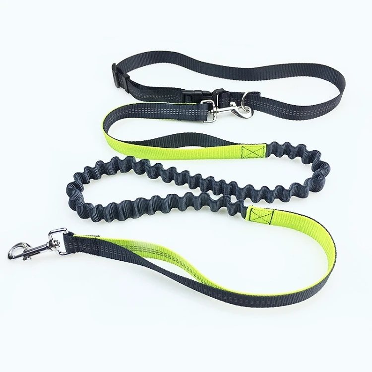 Pet Dog Cat Running Jogging Padded Waist Belt Reflective Strip Elastic Leash Perfect Walking Training Dog Leash