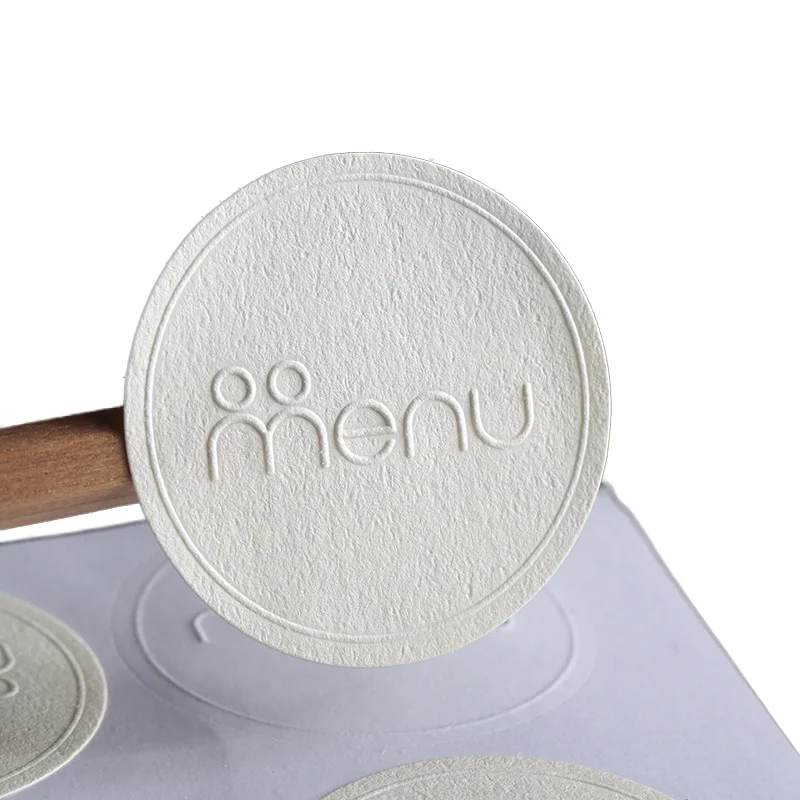 Factory Made Custom Embossed Label Waterproof Copper Adhesive Transfer Sticker DIY Friendly for Industrial Use