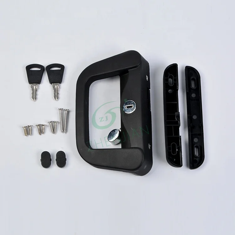 High Quality Black Zinc Alloy Cylinder Australia Style D Type Sliding Window Handle Modern Door Plastic Sliding Window Lock