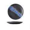 10inch japanese style shallow bowl-blue ice