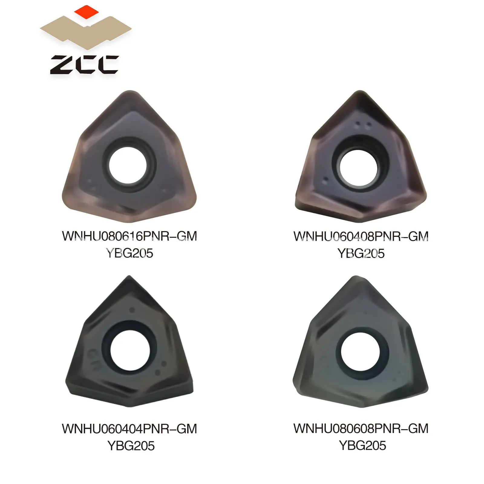 ZCC CT WNHU080608PNR-GM CNC Cutting Tool Cemented Carbide Hard