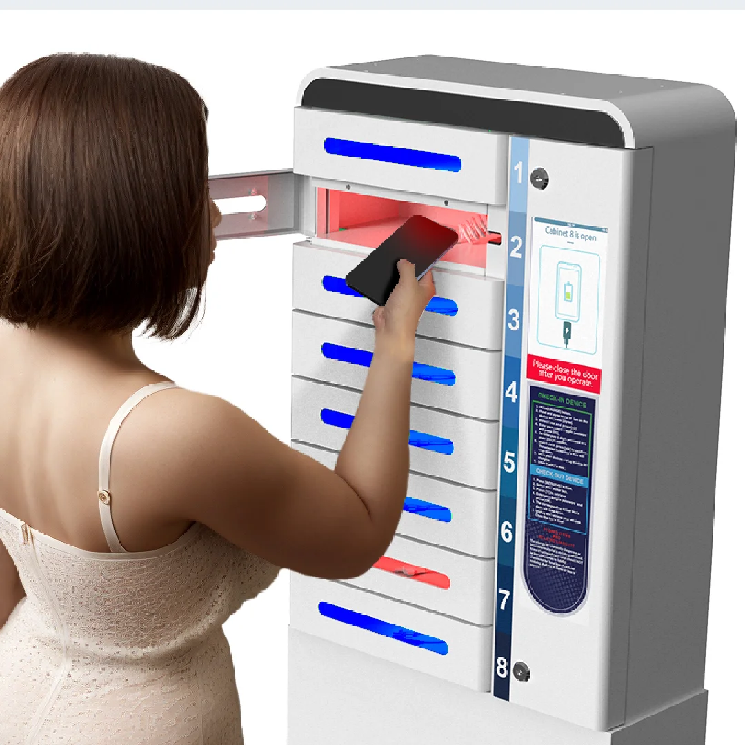 Digital Locker Cell Phone Charging Machines Mobile Phone Charge Stations Kiosk Electric PD Fast Charging Locker