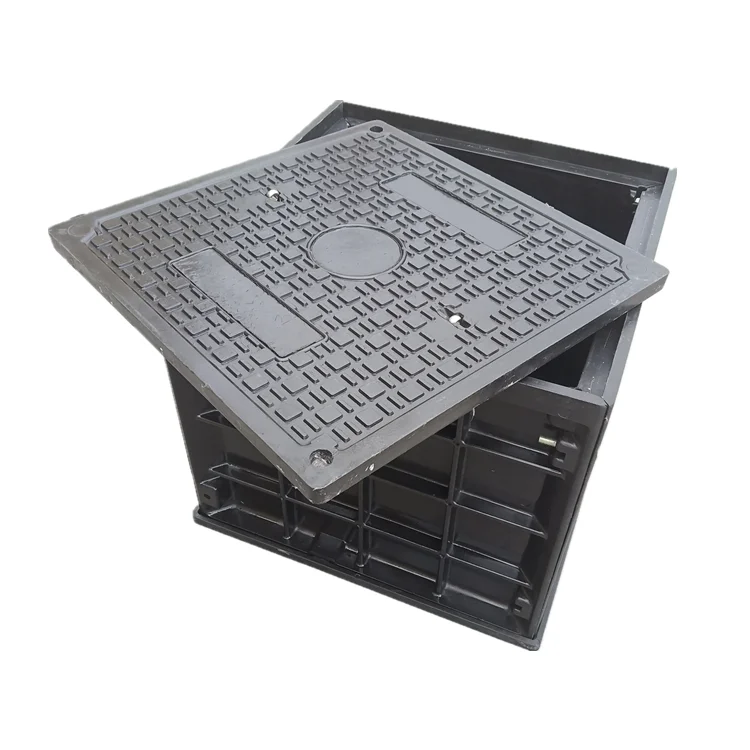 Square FRP SMC Telecom Metro Duct Access Manhole Chamber for Re-enterable Cable Management Vault System