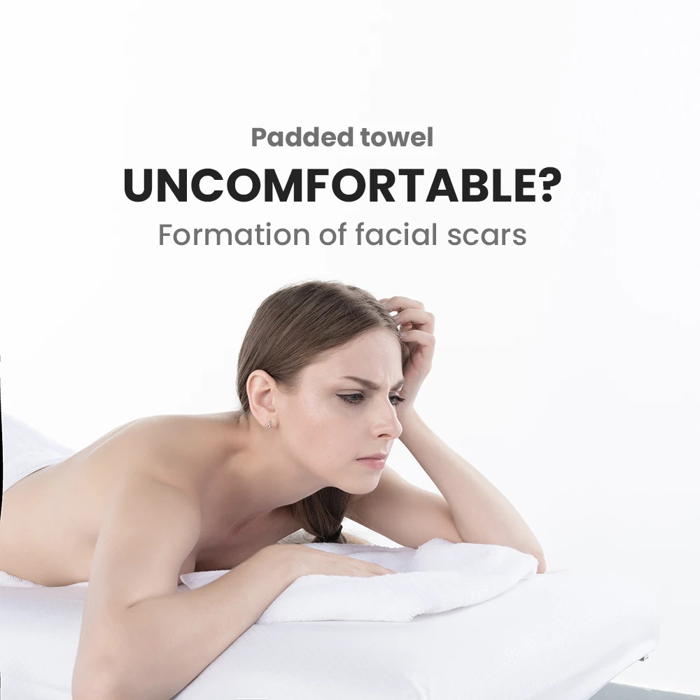 Silicone Pillow Soft Massage Face Relax Headrest, Spa Beauty Salon Skin