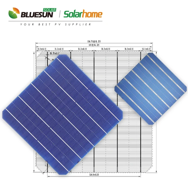 Двойная солнечная панель Bluesun двухфазные модули PV солнечные бифациальные моно-солнечные элементы