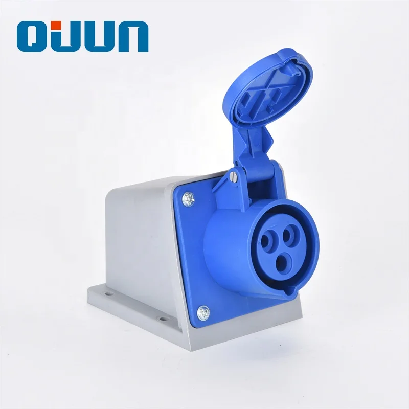 Factory Supply IP55 16amp 3P 110V Industrial electrical wall type Sockets