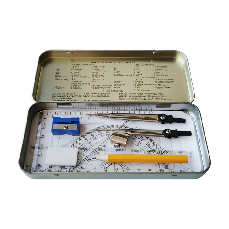 Custom Metal Math Geometry Compass Set