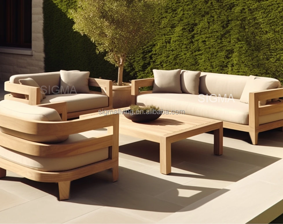 teak outdoor furniture outdoor lounge patio set wooden furniture outdoor sofa set