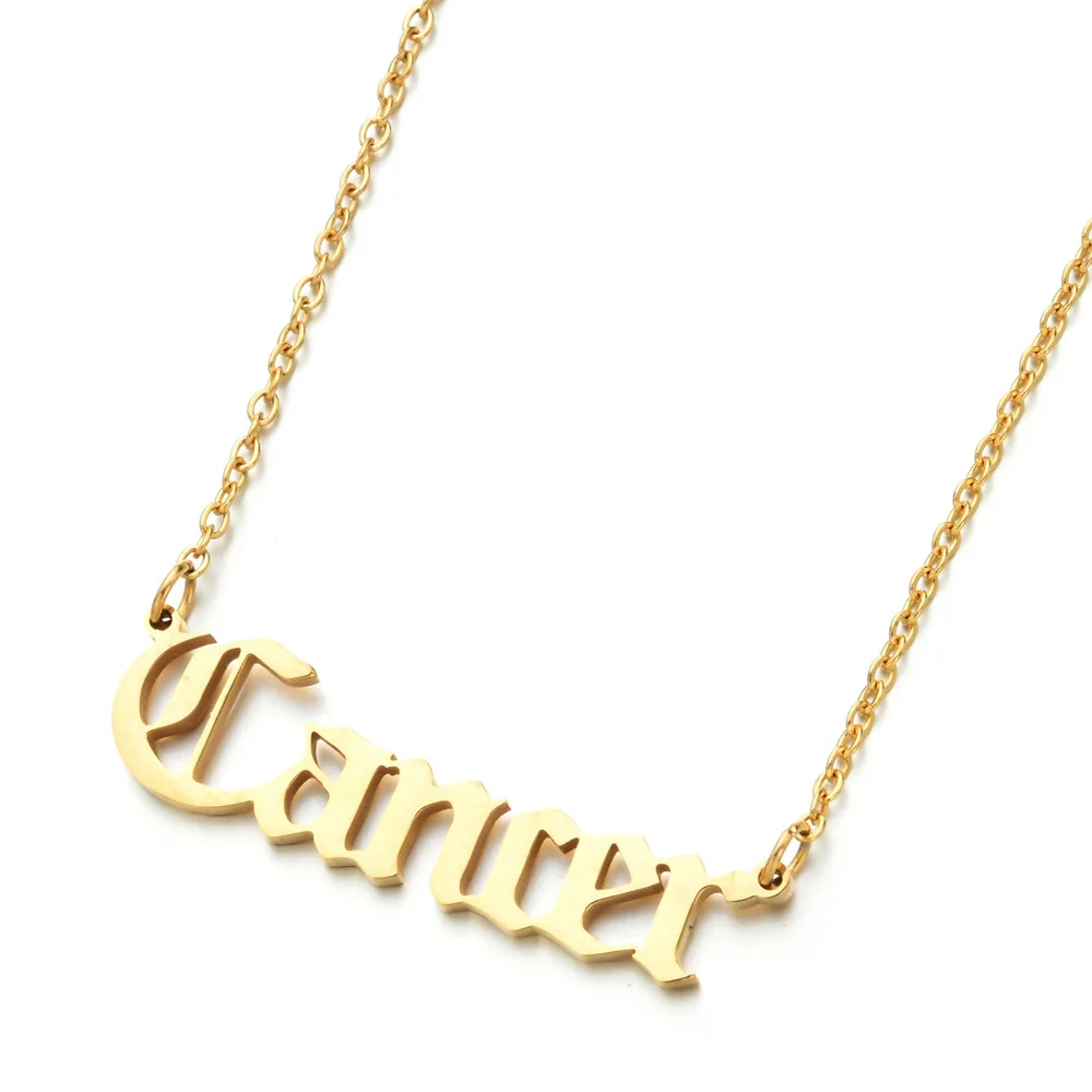 Buy Zodiac Necklace,Stainless Steel 