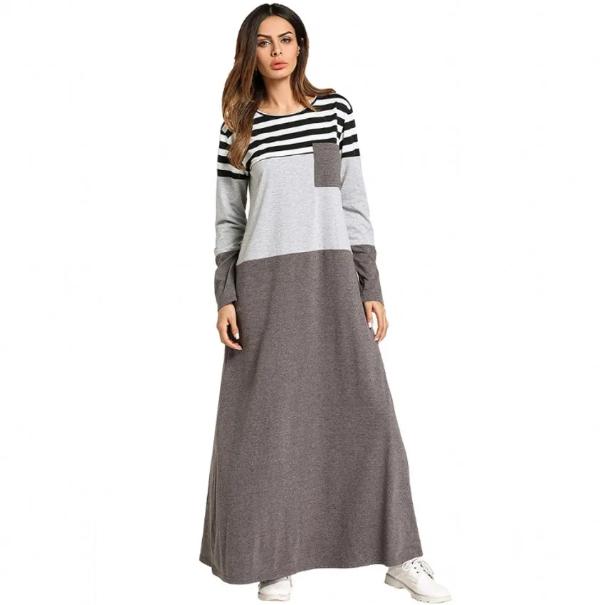 color block tunic maxi dress