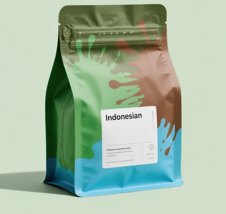 100% Biodegradable Compostable Food Grade Tea & Cowhide Stand up Pouch Customized Zipper Square Bottom Bag