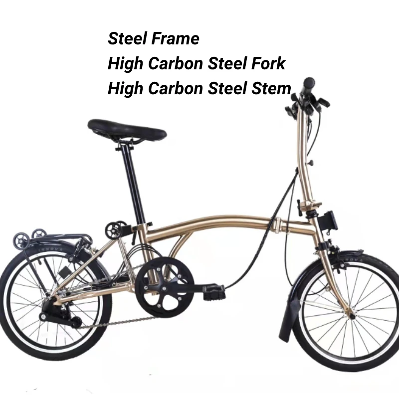 EWIG Hot Sale Foldable Bike New Arrival 6 Speed 16 Inch Carbon Steel Folding Bike Bicycle