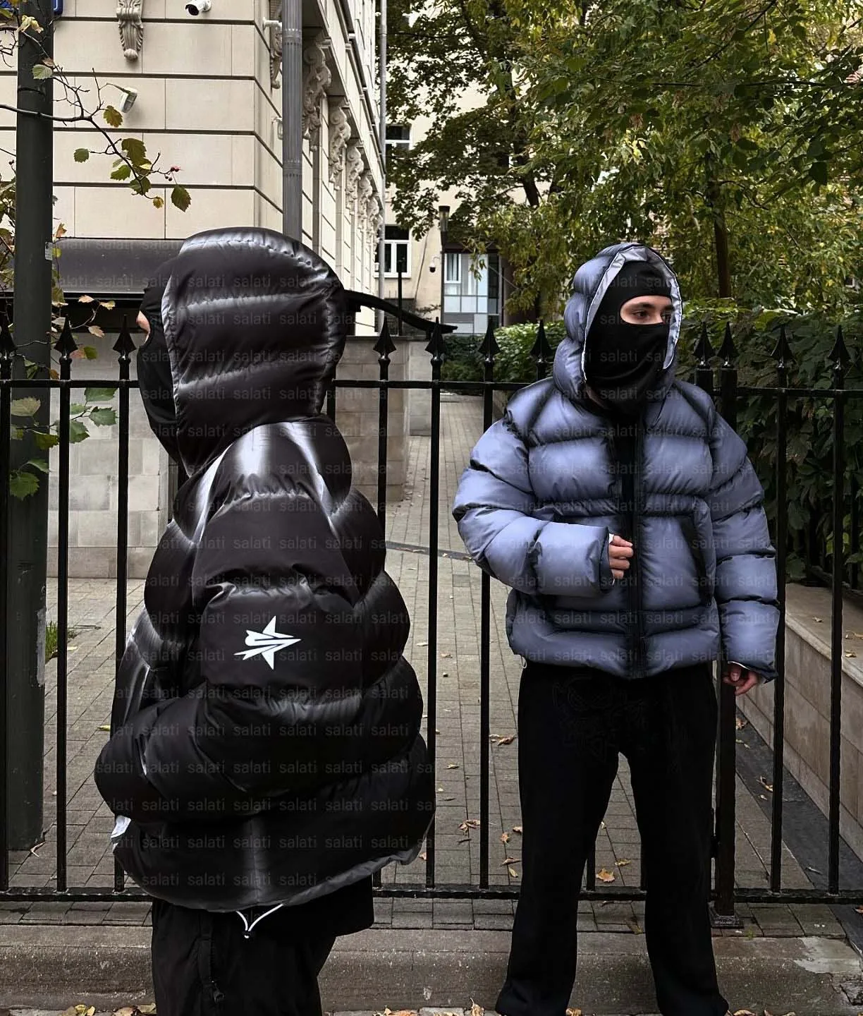 Salati Manufacturer Winter Windproof Lightweight Regular Spray Dyed Wash Cotton Feather Quilted Puffer Bubble Jacket Hooded Coat gallery 9