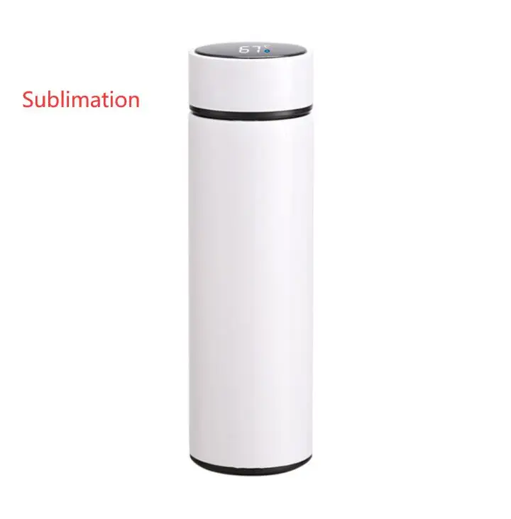 Sublimation  Wholesale Touch Temperature Display 17 oz Metal Stainless Steel  Infuser Water Bottle