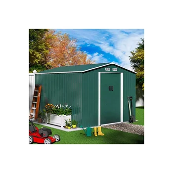 Custom Design Metal Shed Various Sizes Carbon Steel Garden Storage for Bike Tools Factory Price for Summer Backyard Use