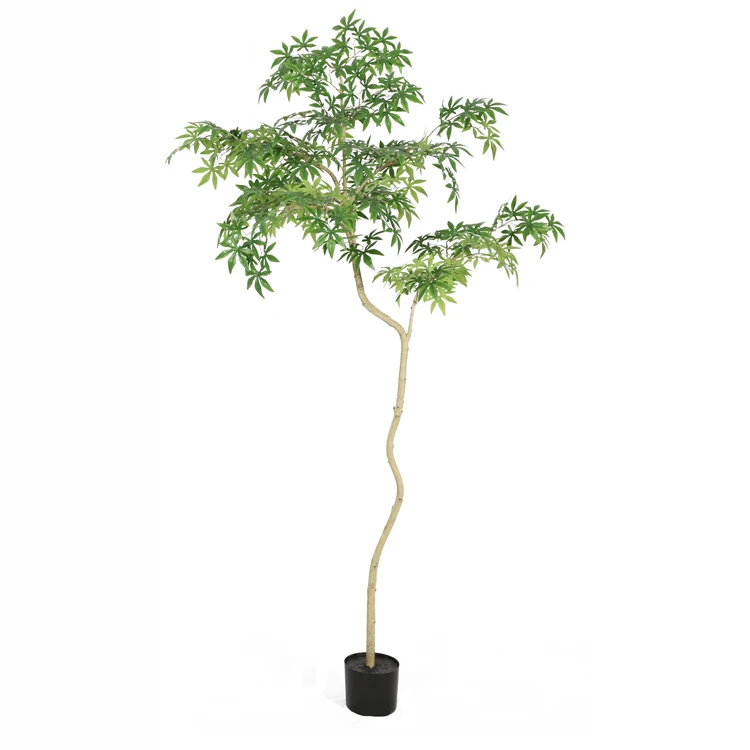 Украшение для помещений искусственное топиарное растение бонсай зеленое инжир из листьев сердца