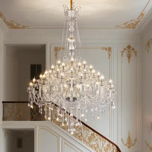European Luxury Crystal Candles Maria Theresa Large Crystal Chandeliers Living Room Hotel Decorative Candles