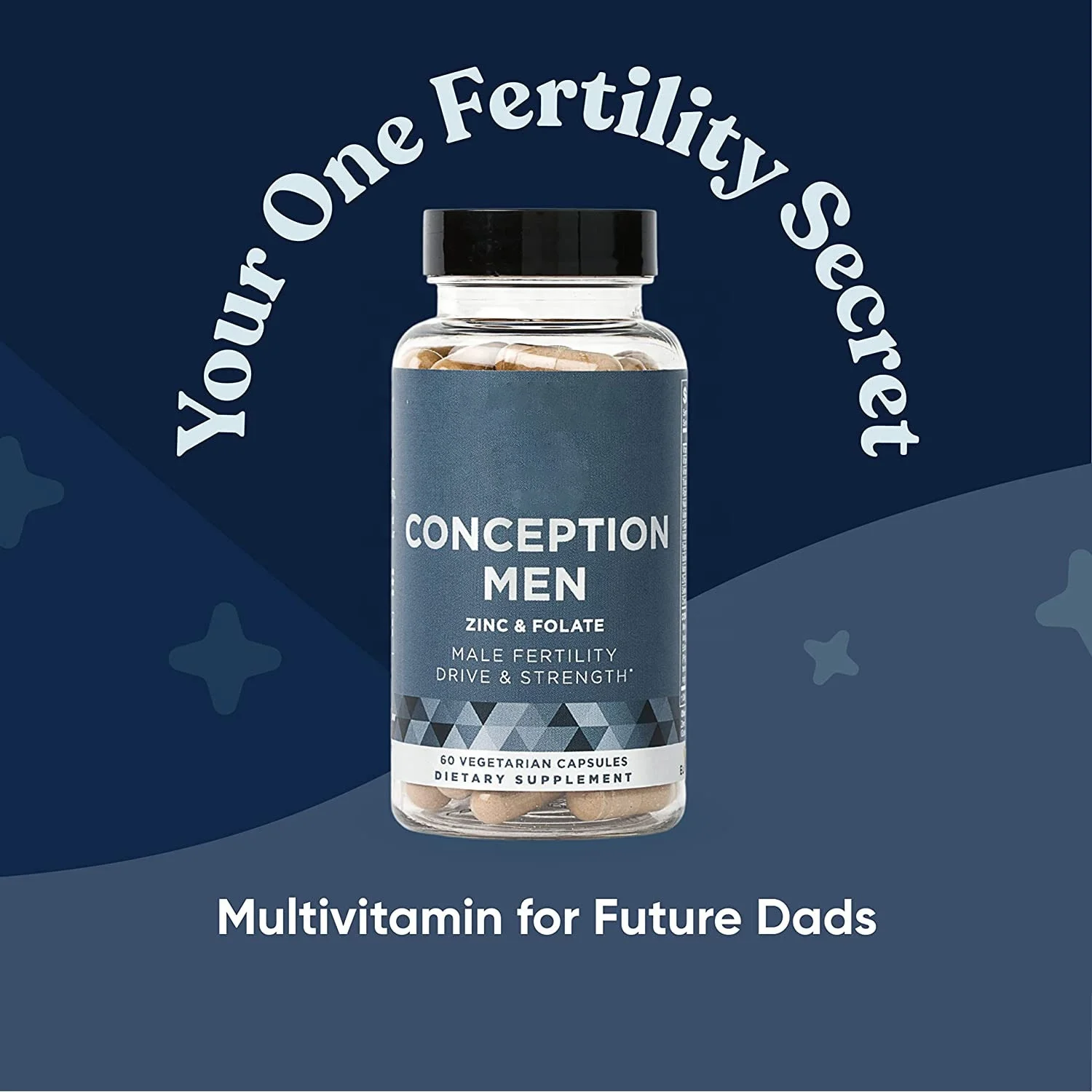 Conception Men Fertility Vitamins Male Optimal Count And Healthy Volume Production Zinc Folate 