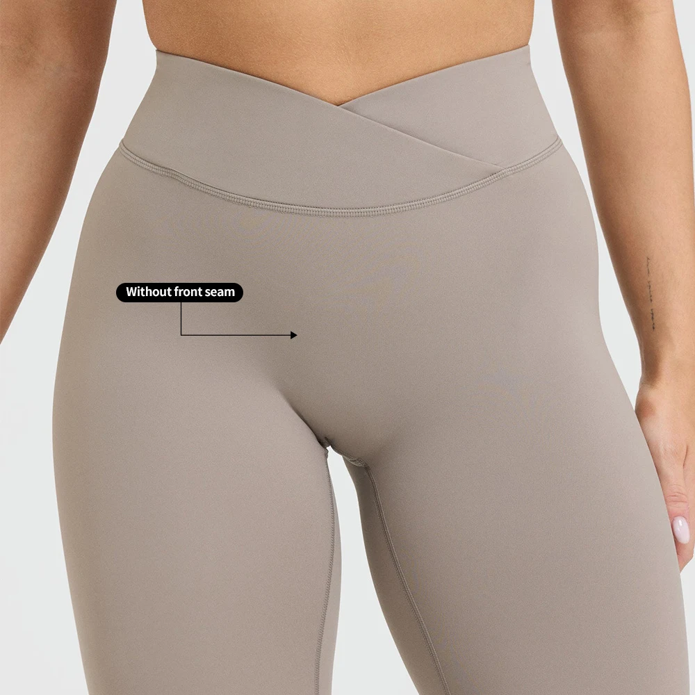 2024 Premium Quality Leggings Custom Logo Elastic Tummy Control Stretchy Brushed Soft No CamelToe Tight Booty Push Yoga Leggings