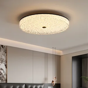 JACKSUN Nordic Ceiling Light LED Recessed Ceiling Lamp Modern Crystal Round Ceiling Lights for Stairwell Closet Porch Bedroom
