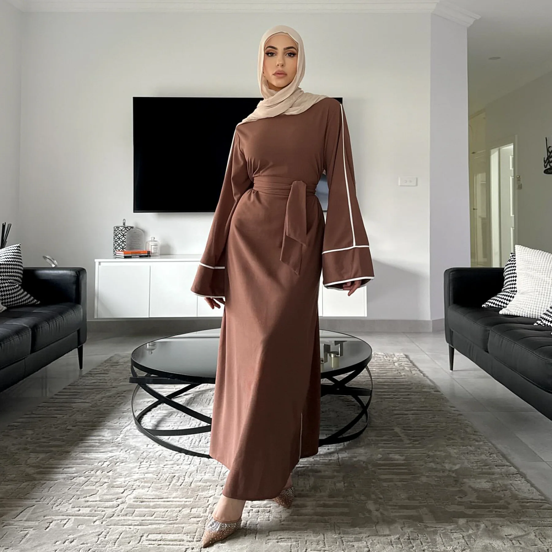 Dress Styles Long Dress Summer Clothes For Hijabis Nisa Modest Solid Color  Plain Dresses Islamic Clothing