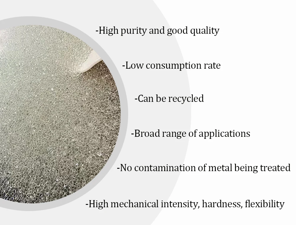 Spherical Glass Particles Sand Blasting Media Glass Beads Abrasive glass beads customization -4-