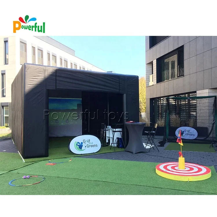 Luxury Inflatable Golf Simulator Tent - Airtight Outdoor Enclosure for ...
