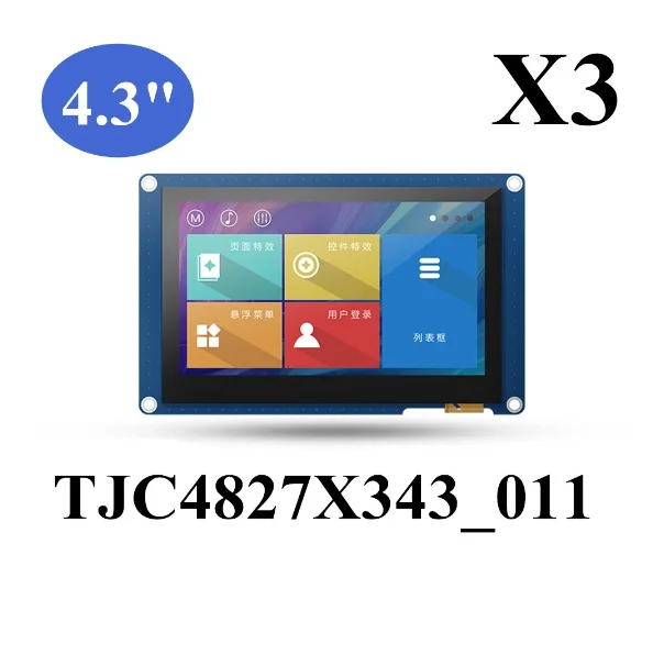 TJC4827X343_011X 4.3 Inch Serial Smart Screen HMI Touch Screen