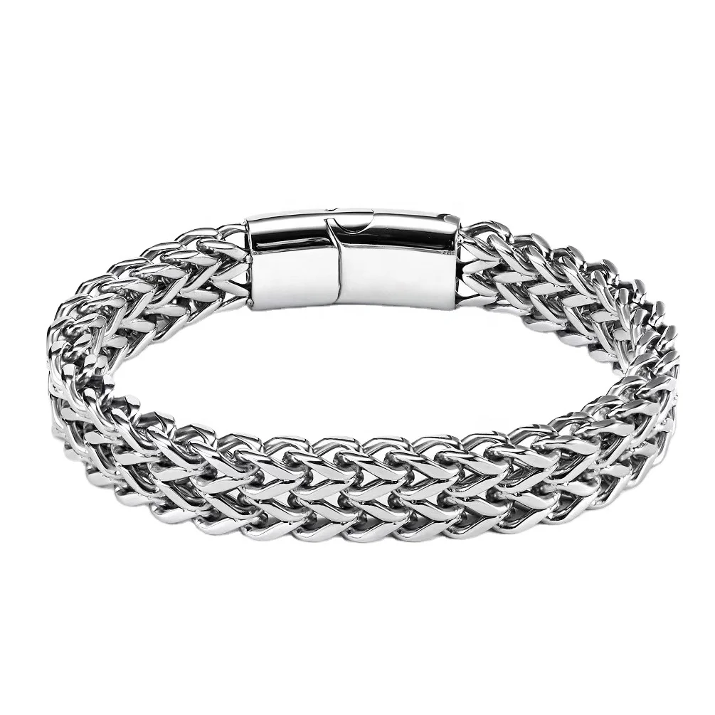 Stainless Steel Double Twisted Wire Bracelet With Crystals Factory
