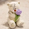 Orso di fiori bianco