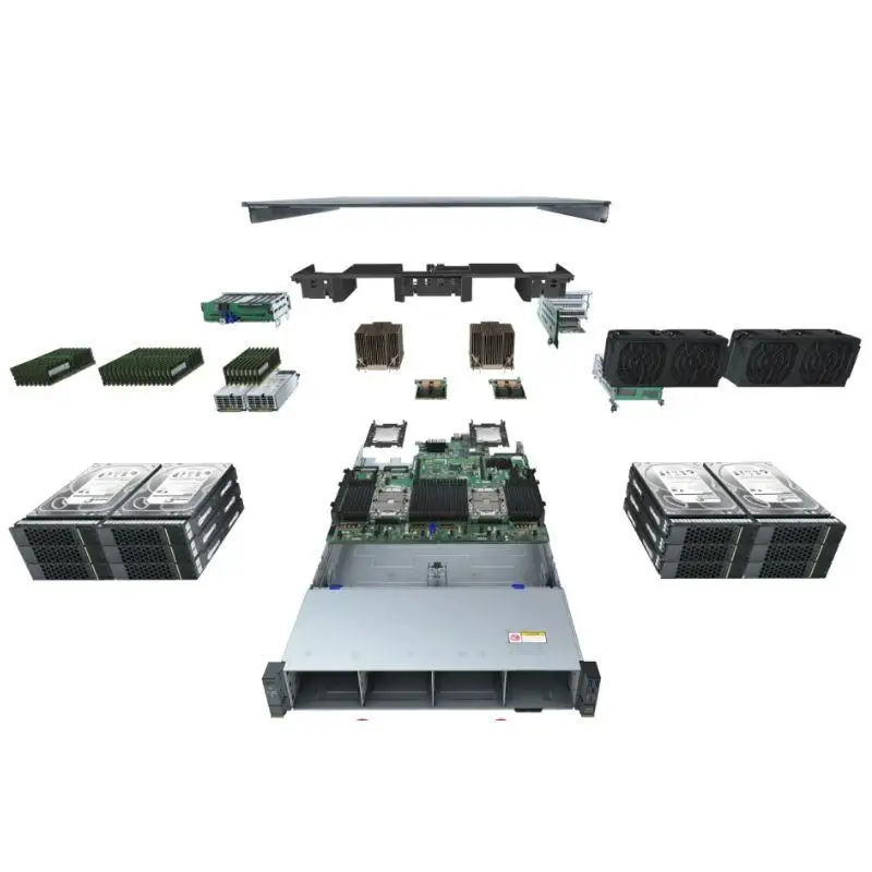 High Quality FusionServer RH 5885H V5 V6 V7 V3 4U Rack Server 4 CPU High Efficiency Stability Strong Configuration Customization