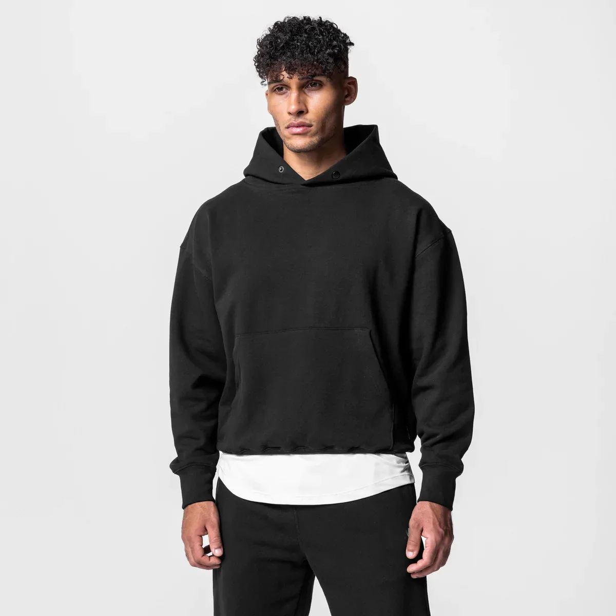 Blank Sport Clothing Men No String Baggy Sweatshirt Hoodie