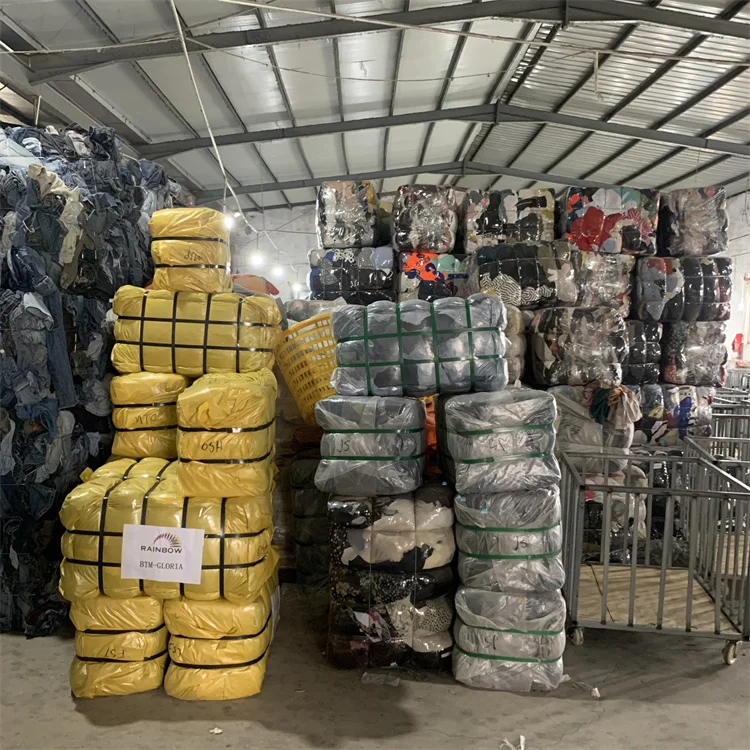 Mixed Used Apparel Stock Clothing Second Hand Branded Clothes In Bulk