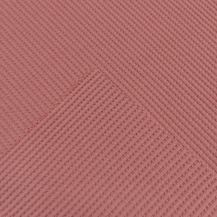 Certificated Organic Cotton Recycled Polyester Kids Topwear Waffle Knit Fabric Supplier Popular in India manufacture