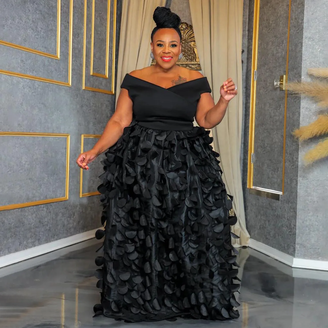 Plus Size Women's Dress Sleeveless Big Swing Loose Smock Maxi Dress Elegant  African Party Night Evening Prom Gowns Long Dresses